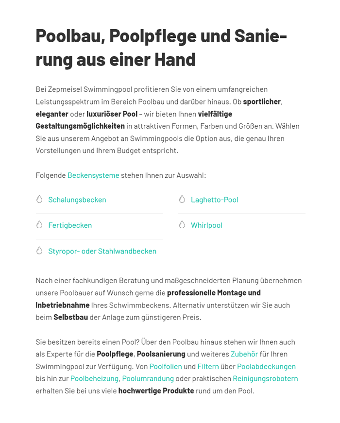 Poolpflege Poolsanierung in  Neubiberg